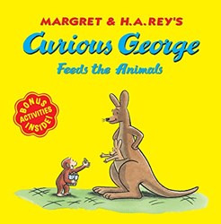 CURIOUS GEORGE FEEDS THE ANIMALS