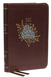 NKJV Thinline Bible Compact Leathersoft Burgundy Red Le